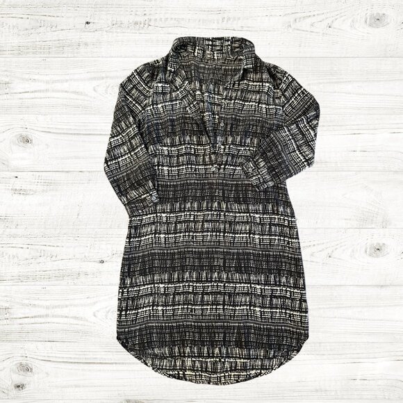 Broadway and Broome 100%Silk Long Sleeve Button Down Dress Small - Picture 1 of 4